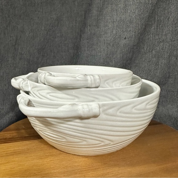 White Ceramic Bowls Set Temptations - Picture 3 of 13